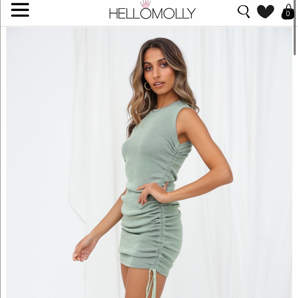 LIONESS MILITARY MINDS MINI DRESS (SAGE)